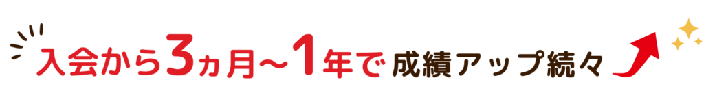 アシストに入会から3か月～1年で成績アップ続々