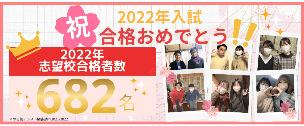 2022年入試合格おめでとう！志望校合格者数682名