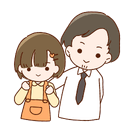 アシストのオンライン個別指導の無料開放の女の子と先生の画像です。