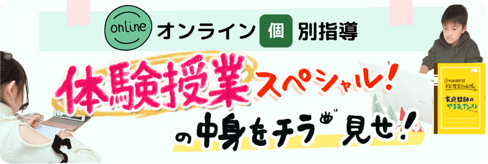 オンライン個別指導体験授業スペシャルの中身をチラ見せ！