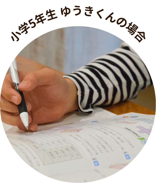 小学校5年生 ゆうきくんの場合